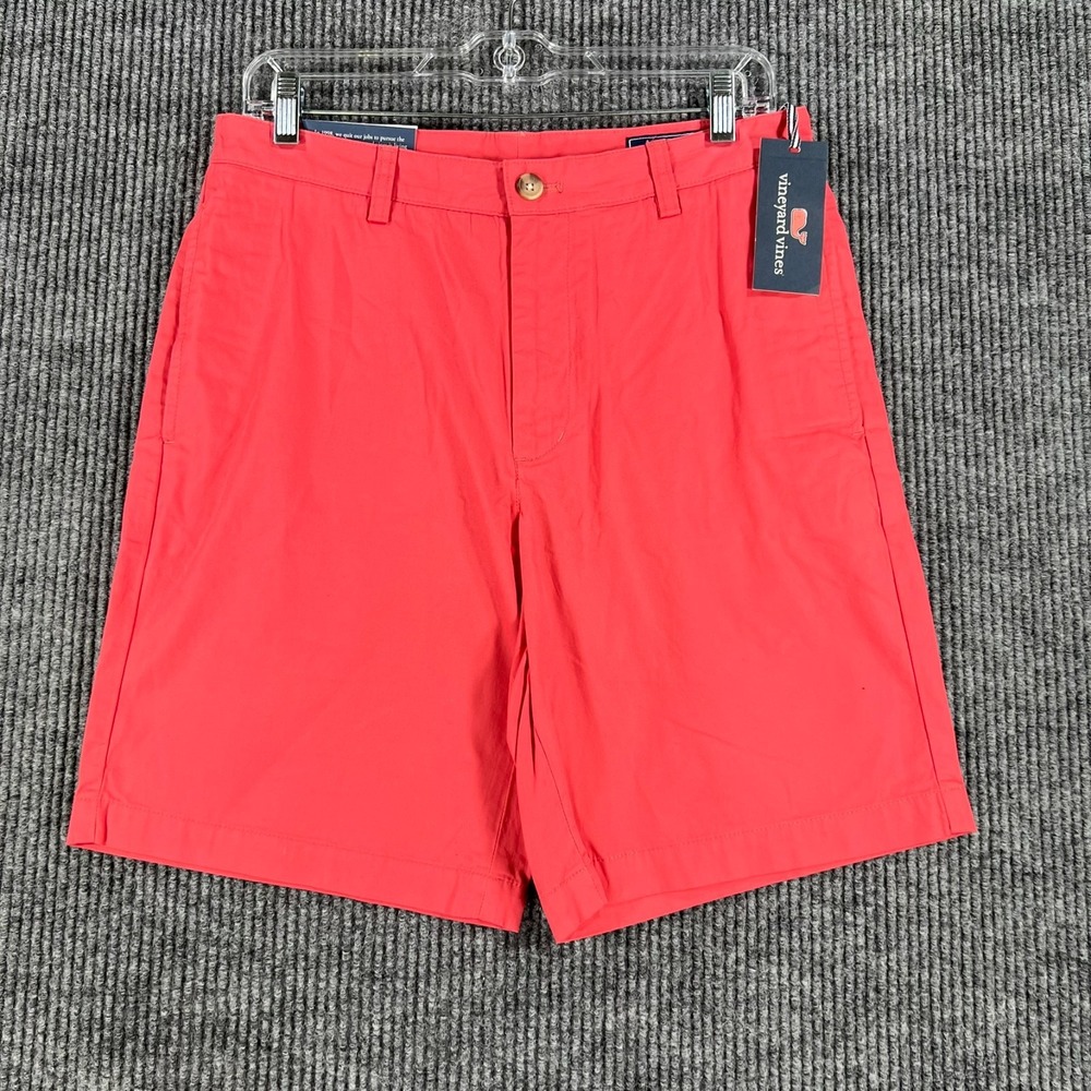 Vineyard Vines Club Shorts Mens Size 30 Pink Chino Outdoor Casual Golf New